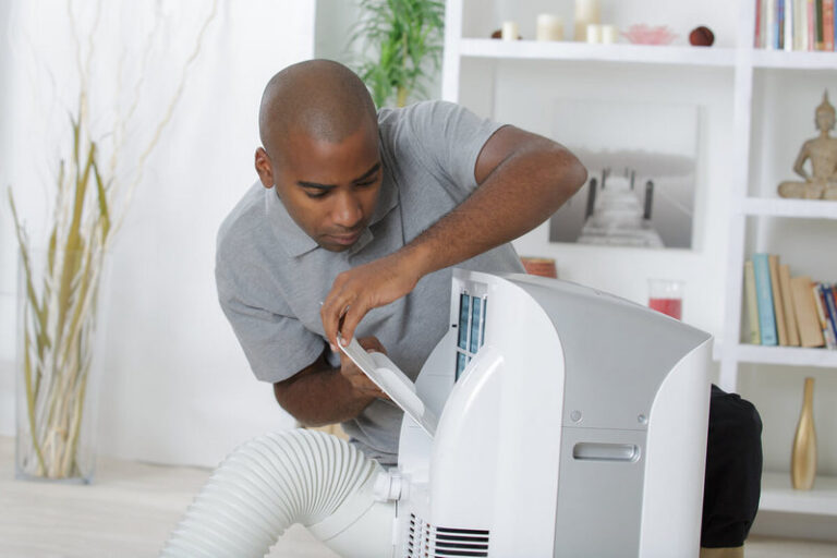 portable air conditioner fills with water quickly