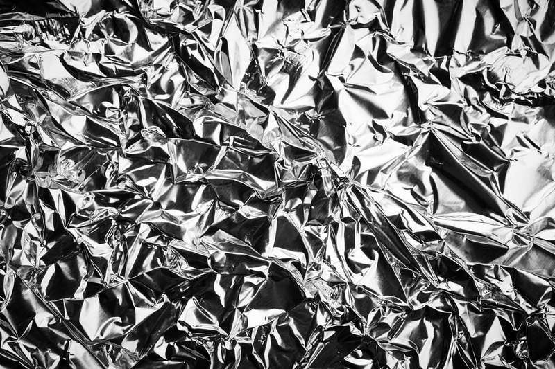aluminum foil on windows